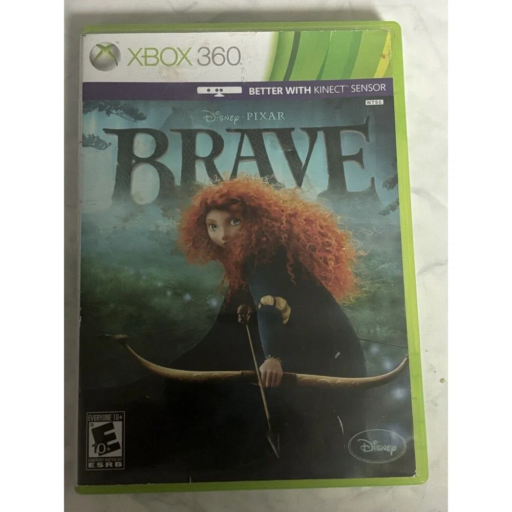 Disney Pixar Brave (Microsoft Xbox 360, 2012) Case & Disc - Tested & Working